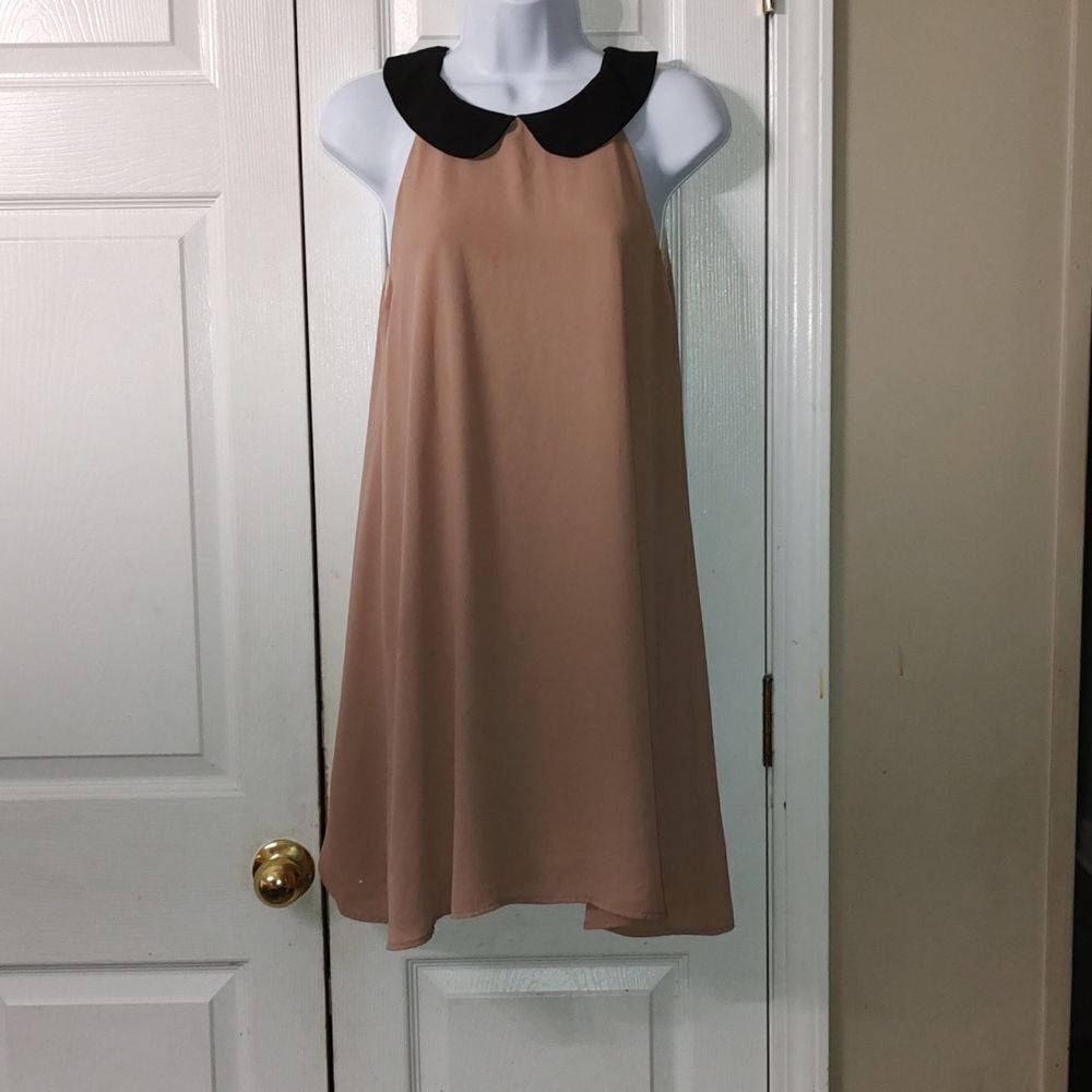Audrey 3+1 Halter Dress Peter Pan Collar Size S